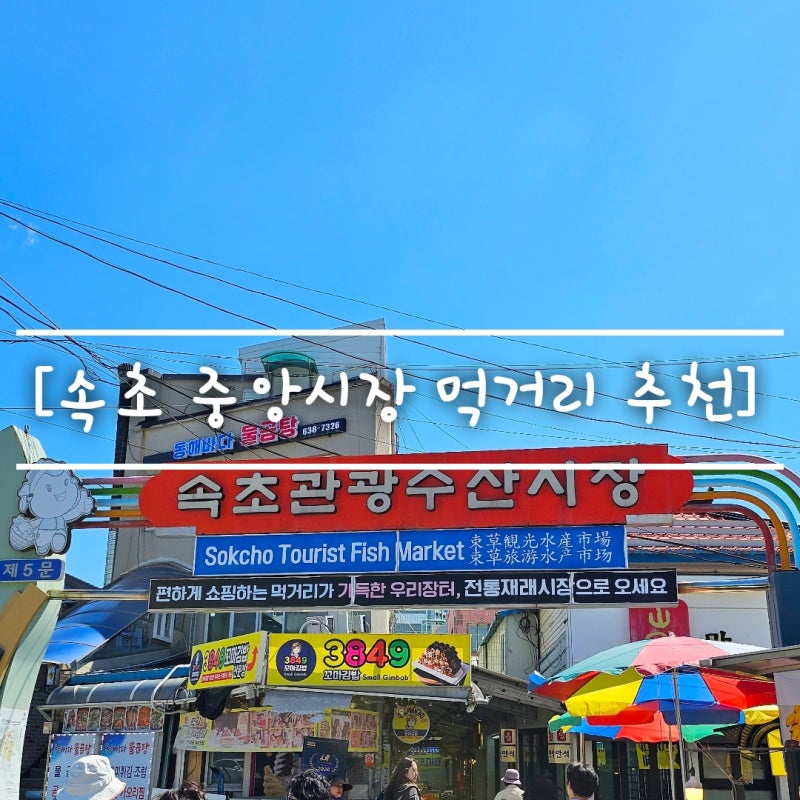 Gangwon-do Travel: Sokcho Tourist & Fishery Market - Manseok Dakgangjeong, Kokkiri Bunsik, and Food Takeout