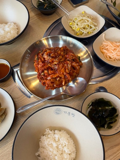 시흥 은행동 오동통 매콤한 낙지덮밥 맛집 :: 기운찬낙지와닭한마리
