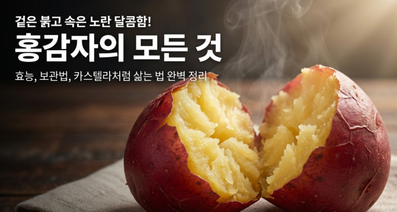 홍감자효능 삶는법, 영양성분 칼로리·부작용·보관법까지 한 눈에 정리하기
