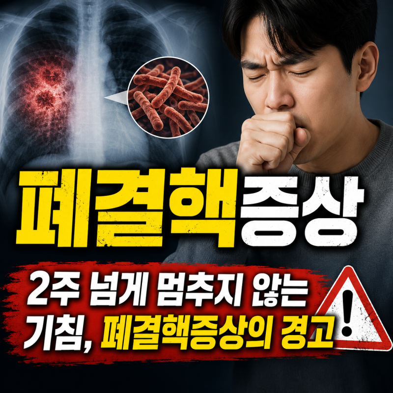 폐결핵증상 '이것' 5가지가 2주 넘게 계속되면 즉시 검사받으세요