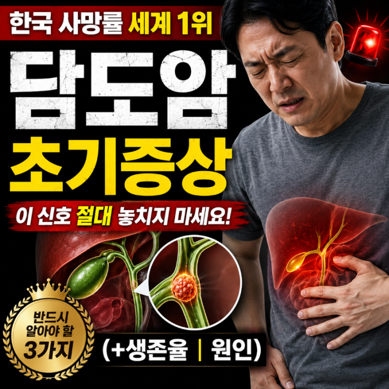 담도암 초기증상 (+생존율, 원인) - 한국 사망률 세계 1위인 치명적 암이 보내는 몸의 신호