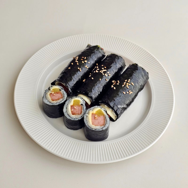 스팸김밥 만들기 간단 스팸 꼬마김밥 레시피 스팸요리