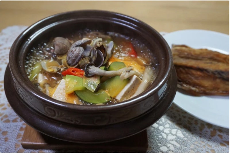 보글보글 진한 바지락 된장찌개 황금레시피