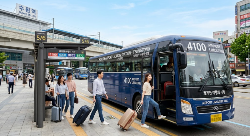 수원에서 인천공항 가는 법 — 동네별 공항버스 노선·요금 총정리 (영통·수원역·호매실)