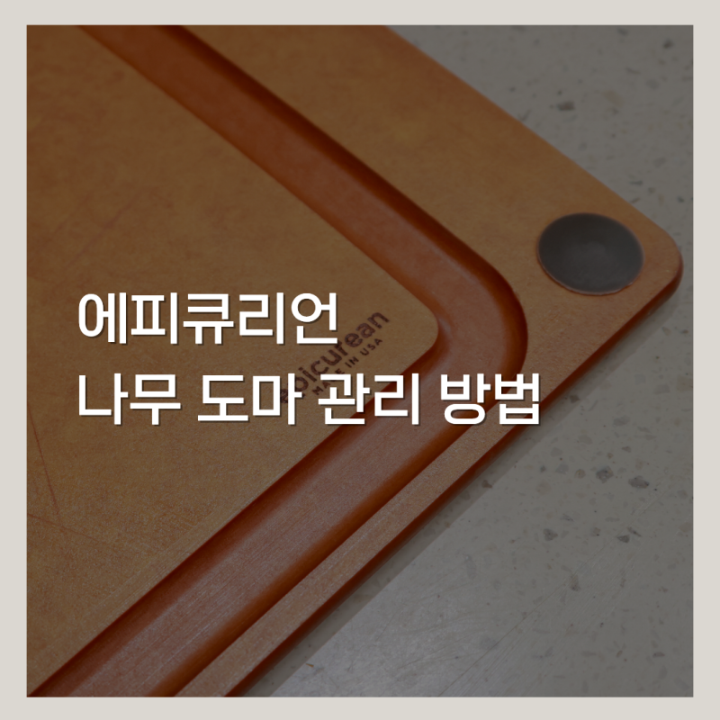 에피큐리언 나무 도마 관리 방법