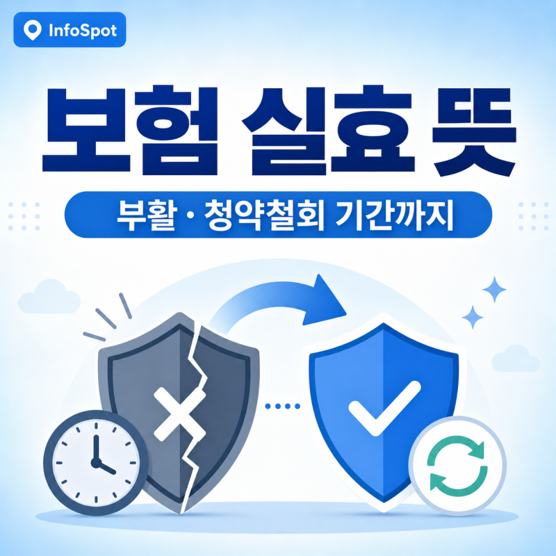보험 실효 뜻부터 부활·청약철회 기간까지, 꼭 알아야 할 보험 소비자 권리
