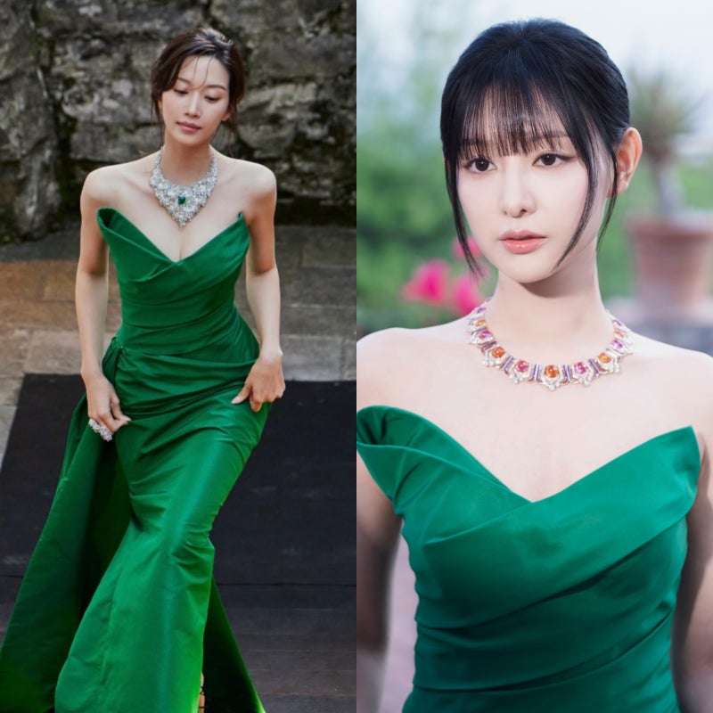 '"같은 드레스" 다른 매력 '문가영 VS 김지원' 누가 더 이쁨?