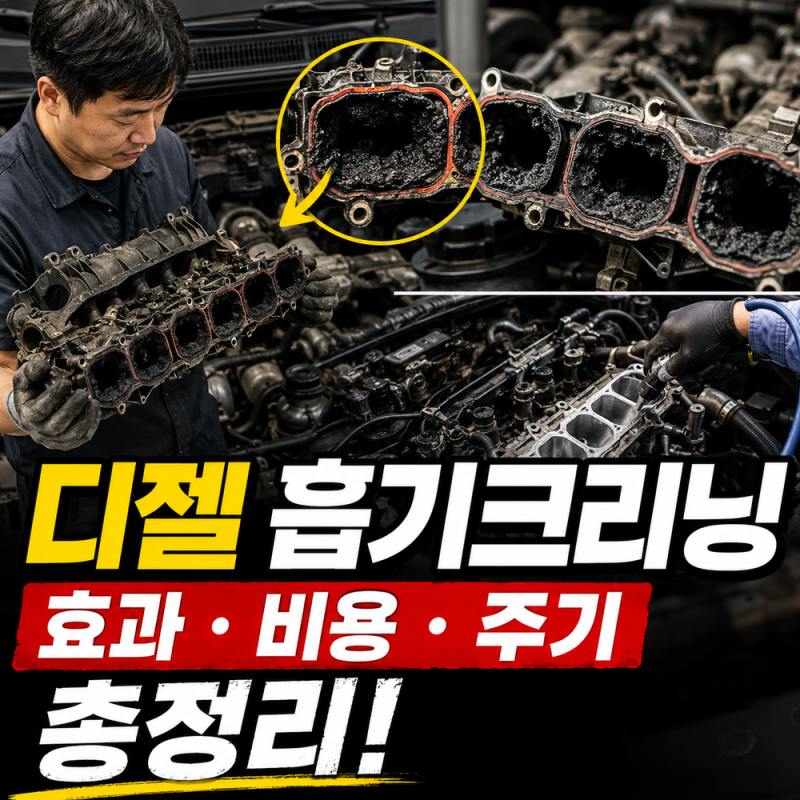 디젤 흡기크리닝 필요성 효과 비용 주기 한 번에 정리