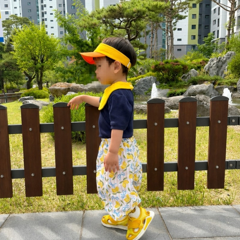 두 돌아기 여름 고쟁이바지 베베오니 지지미 어린이집 등원복 내돈내산