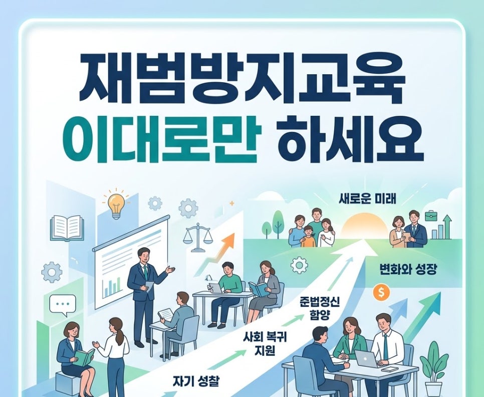 재범방지교육 제출방법 가격 까지 총정리 관련 사진