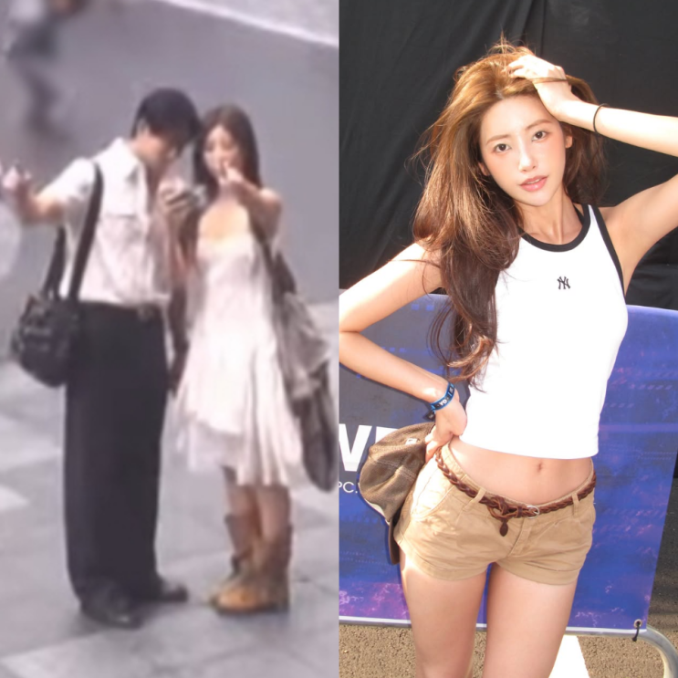 CCTV 영상으로 커플 인증...2세 연하 모델과 열애 깜짝 발표한... 