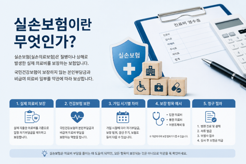 ✅ 실손보험이란 무엇인가? 기본 개념부터 보장 구조까지 정리
