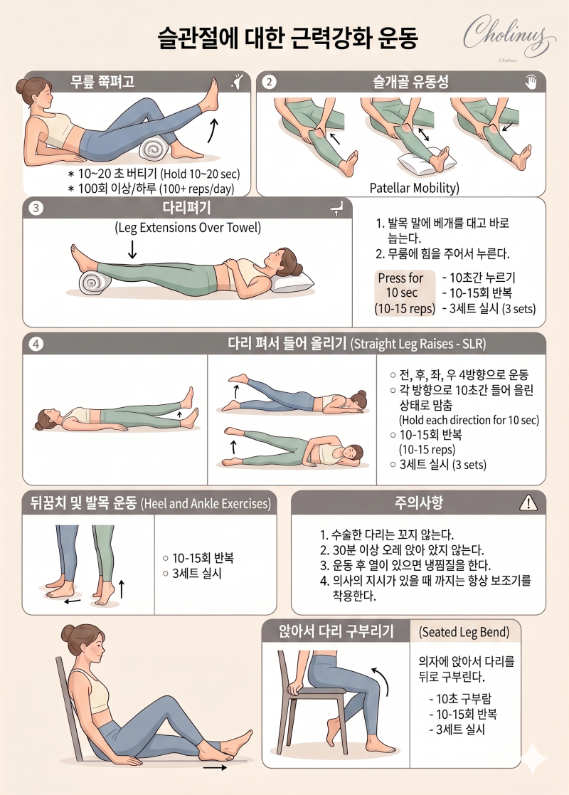 무릎 슬관절 근력운동 기초
