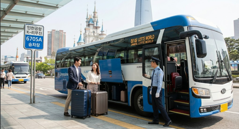 잠실에서 인천공항 가는 법 | 6705번 공항버스 요금·시간 vs 공항철도·택시 (롯데월드·강변·....