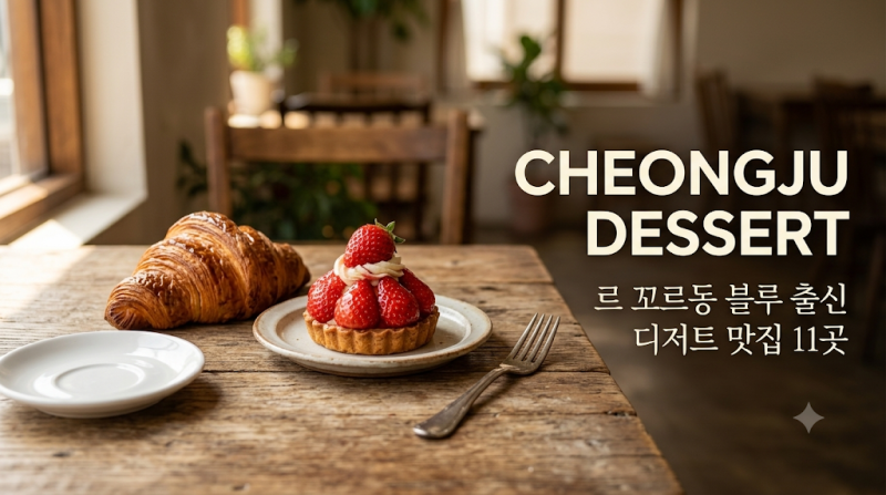 청주 디저트 맛집 르꼬르동블루 출신 셰프 베스트 11곳 | 청주 카페·베이커리 총정리 2026