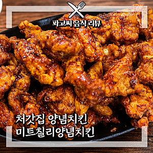 [치킨 리뷰] 처갓집 양념치킨 미트칠리양념치킨 가격과 특징 맛까지 내돈내산 리뷰!