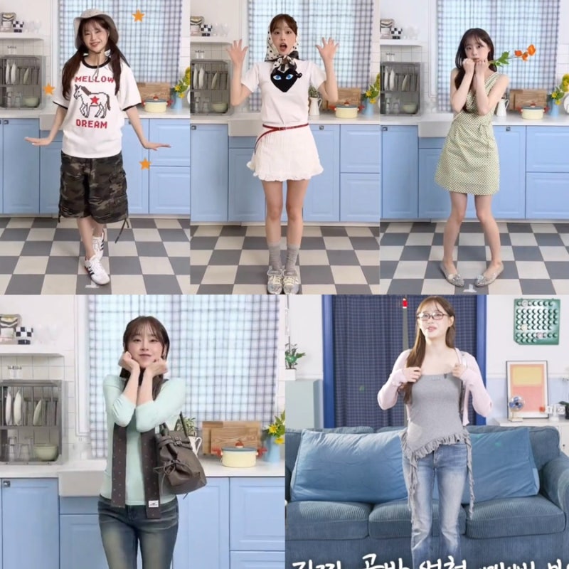 지켜츄 유튜브 룩북 츄 원피스 안경 티셔츠 청바지 모자 등 깜찍한 패션 모아 정리!