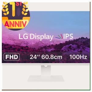 베스트셀러 lg모니터 클라인즈 LG IPS사용 24인치 모니터 100Hz KXM2400FH75 화이트, 60cm, KXM2400FH75 화....