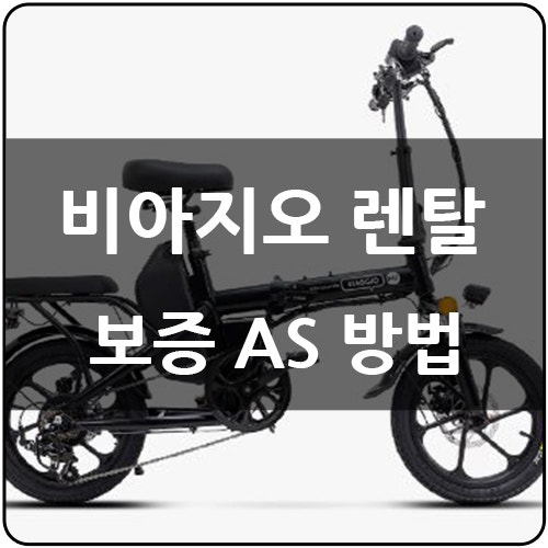 비아지오 전기자전거 AS 총정리! 무상보증 기간부터 협력점 수리 접수 방법까지