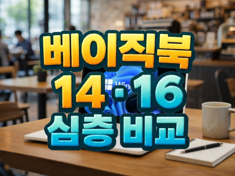 노트북 가성비, 베이직북 14·16 망설여진다면 필독! 완벽 비교 정리 (50만원~90만원)