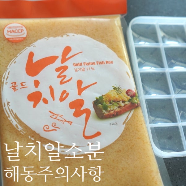 실리콘 마늘 트레이를 활용한 대용량 날치알 소분 보관 가이드