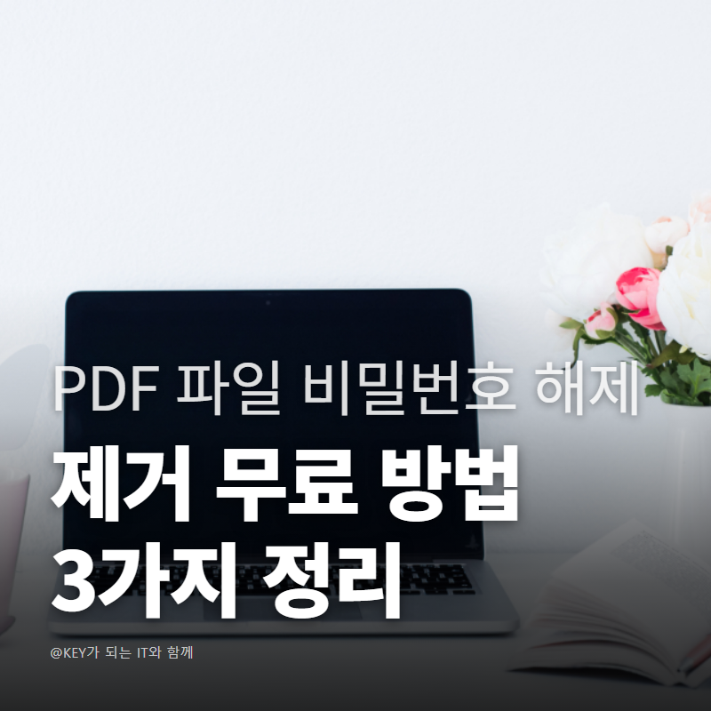 PDF 파일 비밀번호 해제 제거 무료 방법 3가지 정리