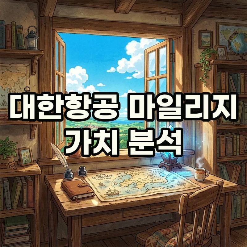 대한항공 마일리지 가치 계산 및 효율적인 환산 방법 정리