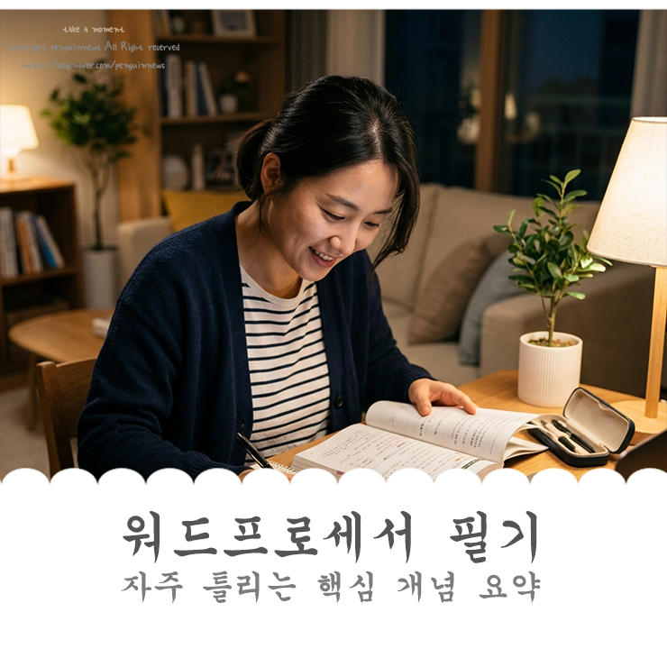 워드프로세서 필기 자주 틀리는 핵심 개념 요약 정리