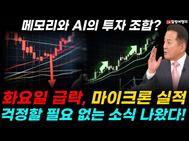 화요일 급락, 수요일 마이크론 실적 걱정 할 필요 없을까? 투자자들 주목해야 할 소식이 하나 나왔습니다! 메모리와 AI의 투자 조합, 흐름을 볼 수 있는 중요한 소식은?