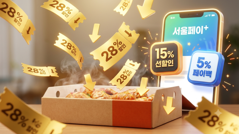 서울배달+땡겨요 2026년 7월 상품권 할인 총정리 — 최대 28% 할인받는 법