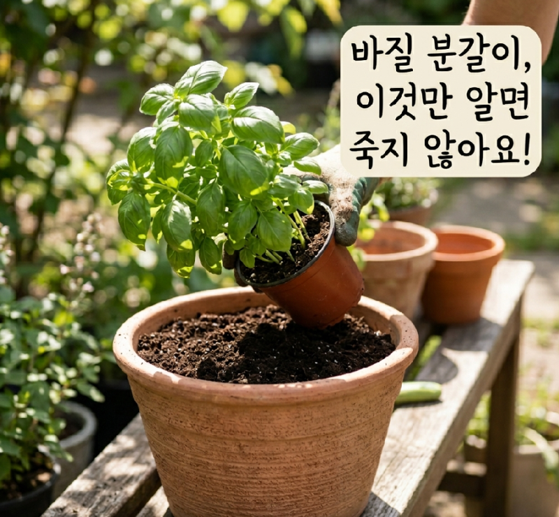 바질 분갈이 방법과 흙 선택, 6월에 꼭 알아야 할 후관리 꿀팁
