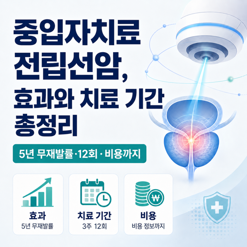중입자치료 전립선암, 효과와 치료 기간 총정리: 5년 무재발률·12회·비용까지