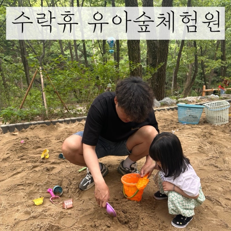 서울아이랑 [수락산 유아숲체험원] 두돌아기 모래놀이 (주차, 카페)