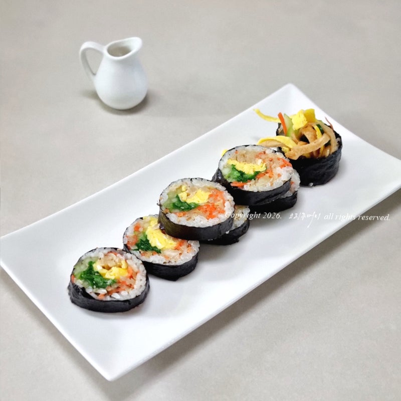 맛있는 김밥 만들기 오이 계란김밥 레시피