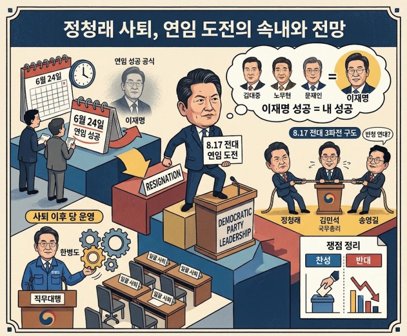 정청래 민주당 대표, 오늘 전격 사퇴 —