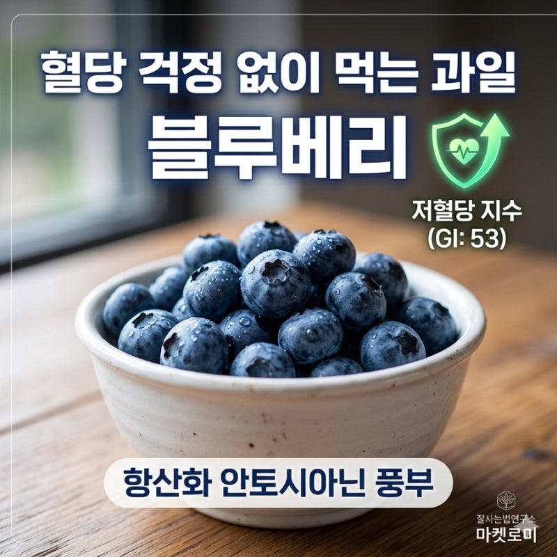 블루베리 효능과 당수치 : 혈당 올리지 않은 최고의 과일