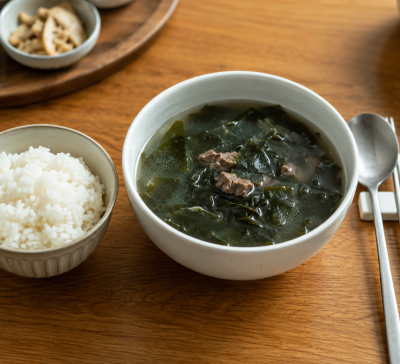 고기없이 10분 완성! 감칠맛 폭발하는 그냥 미역국 끓이는법
