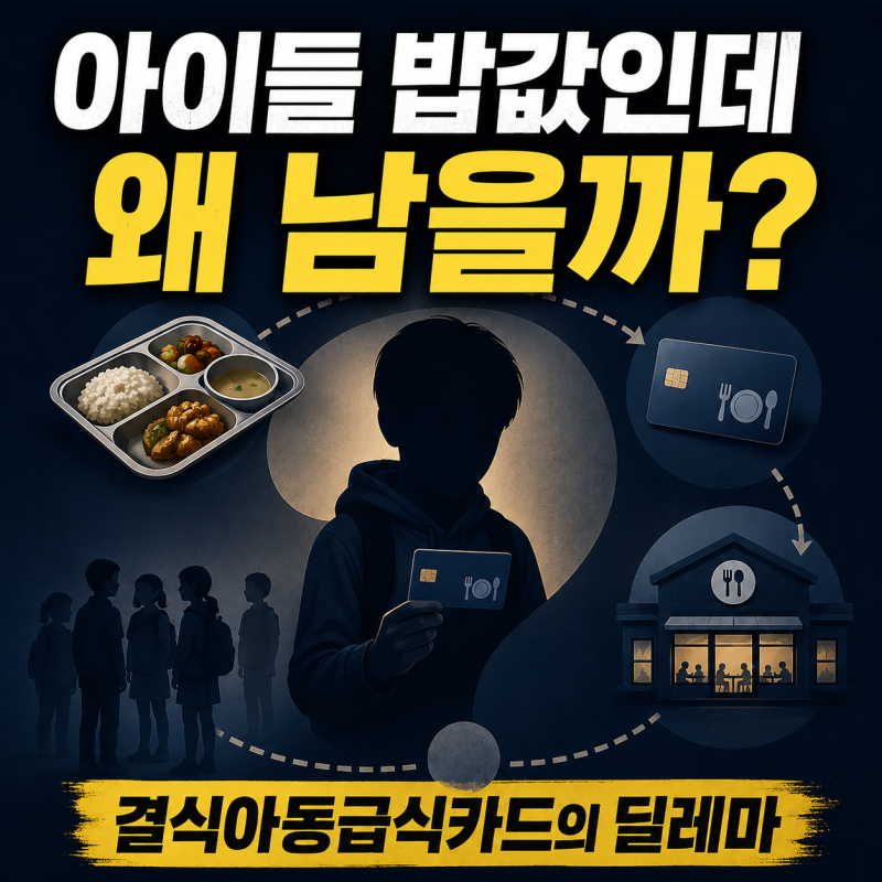 아이들 밥값이 남는 이유, 결식아동급식카드의 딜레마