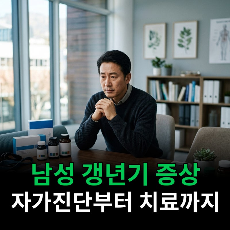 남성 갱년기 증상 자가진단부터 치료까지 한 번에 정리
