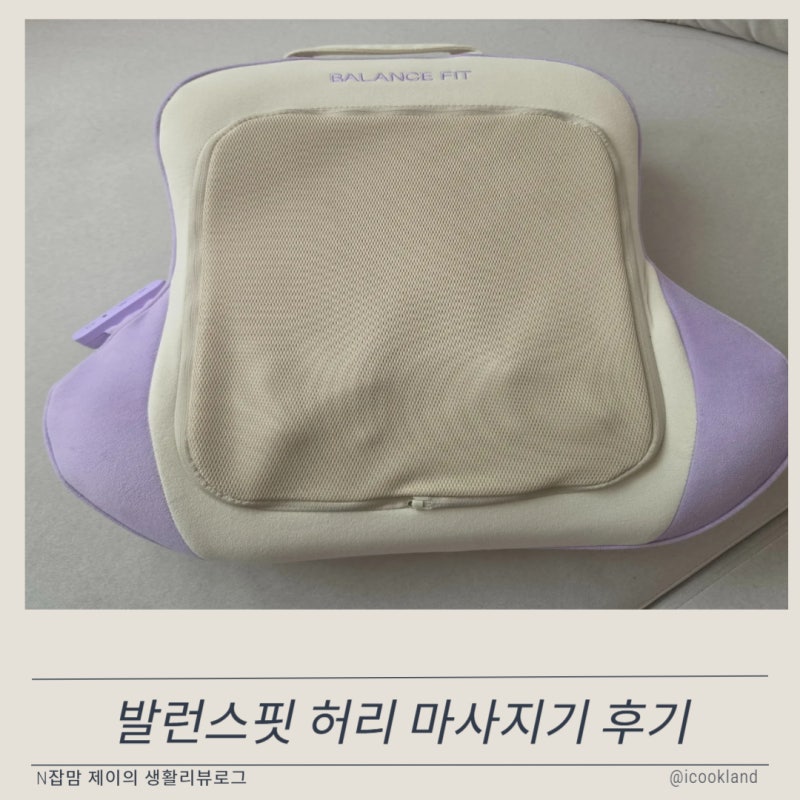 발란스핏 체어 마사지기 허리 등 무선 마사지기 부모님 선물
