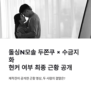돌싱N모솔 두쫀쿠 수금지화 현커 여부 근황 총정리