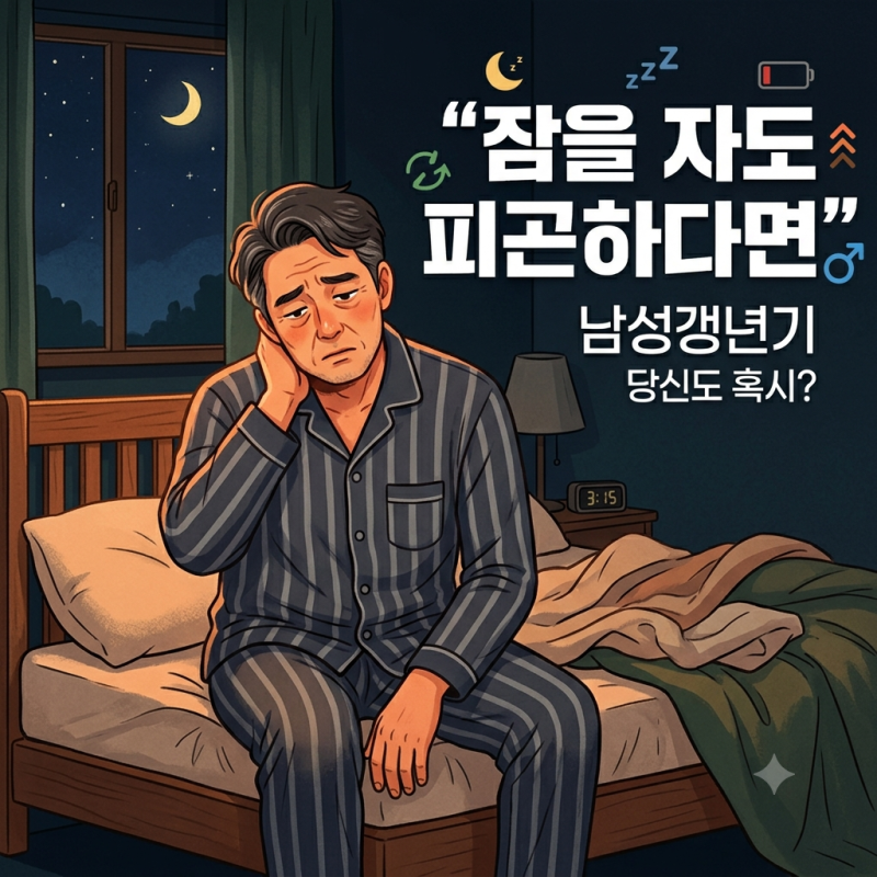 요즘 왜 이렇게 피곤할까? 남성 갱년기 증상 의외의 신호였습니다