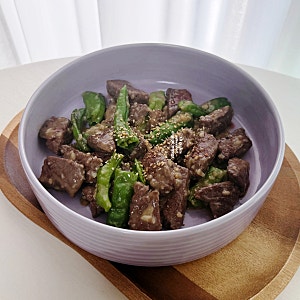 제철 꽈리고추 소고기볶음 살치살 간단한 반찬 미소된장 요리