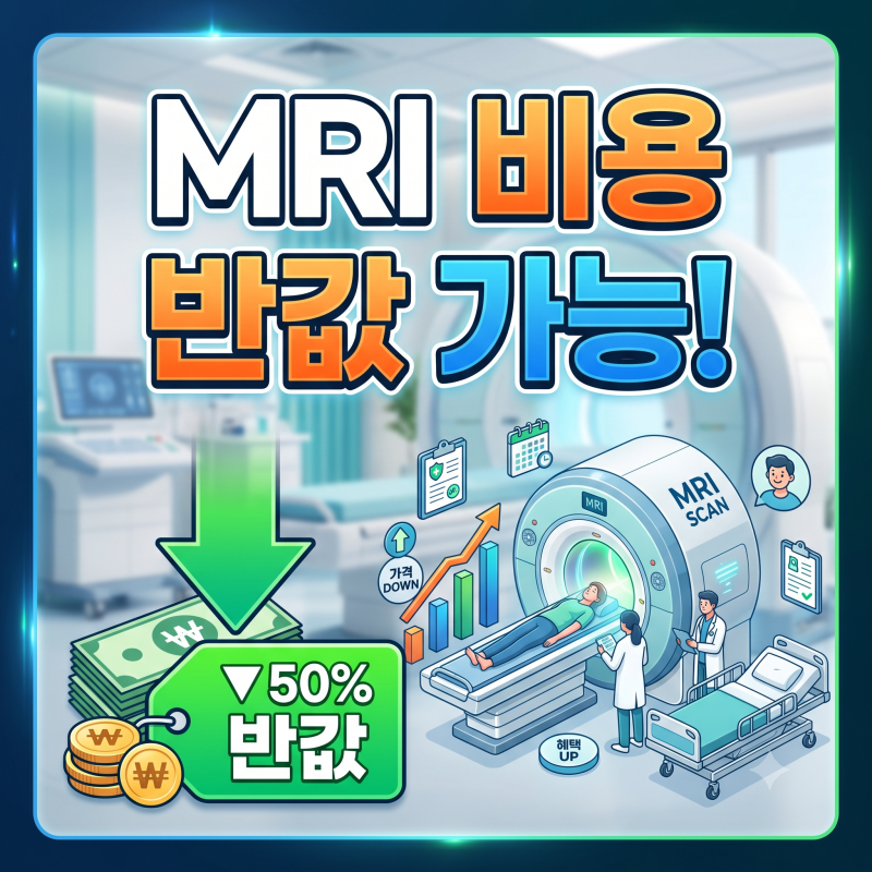 MRI 비용 얼마? 2026 뇌·허리·어깨 부위별 실제 가격