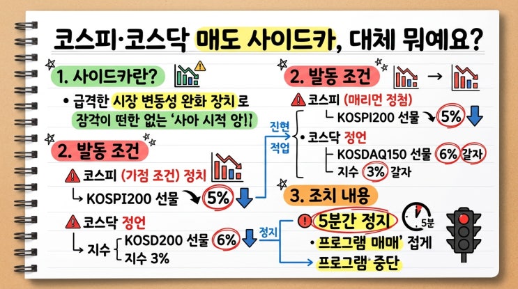 코스피·<b>코스닥 매도 사이드카</b> 발동, 진짜 이유는 여기 있었다