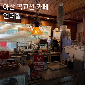 아산 염치읍 곡교천 은행나무길 카페 언더힐 추천