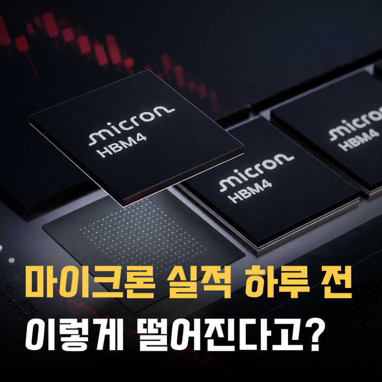 “<b>실적</b> 발표도 전인데 11% 급락” <b>마이크론</b> 주가가 먼저... 