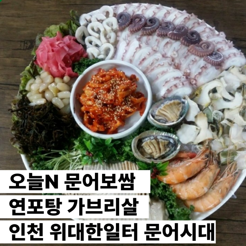 오늘N 문어보쌈 연포탕 가브리살 인천 위대한일터 문어시대