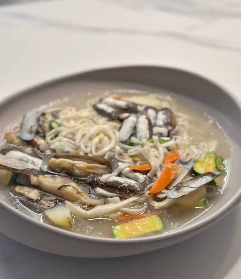 맛조개칼국수 레시피 죽합칼국수 간단하게 칼국수 만드는 법