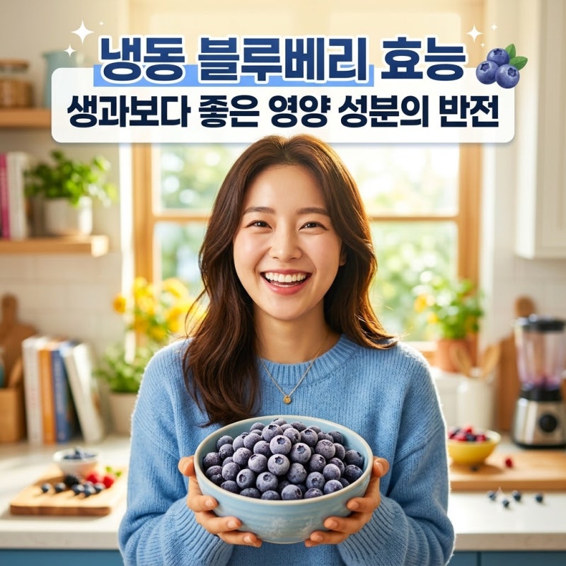냉동 블루베리 효능 생과보다 좋은 영양 성분의 반전